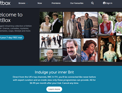 Britbox BBC SVOD service screenshot of home page - 800 px (Britbox / BBC) Screenshot of Britbox home page