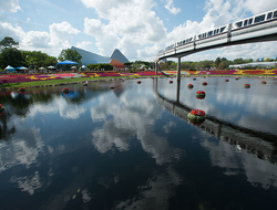 Epcot Disney World Getty Monorail at Epcot in Walt Disney World