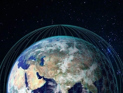 OneWeb LEO constellation rendering OneWeb LEO constellation