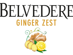 Belvedere Vodka Ginger Zest logo Belvedere Vodka Ginger Zest label illustration