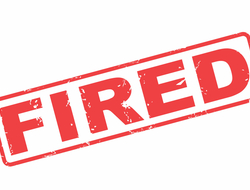 Red fired stamp Red fired in a stamp design