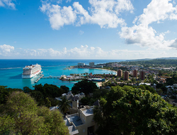 Ocho Rios Jamaica With Cruise Ship Credit johany iStock Getty Images Plus Getty Images A cruise ship docked at Ocho Rios in Jamaica