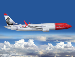 NorwegianBoeing737Max New aircraft by Norwegian Airlines