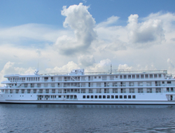 American Song from American Cruise Lines American Song after moving for final touches