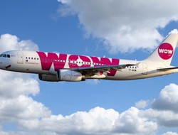 WOW Airlines, airplane, air carrier WOW airplane