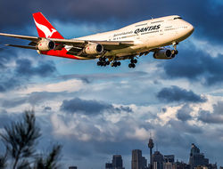 Qantas airplane Qantas airplane