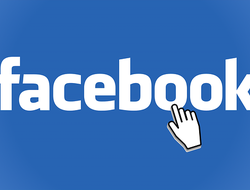facebook-hand facebook logo