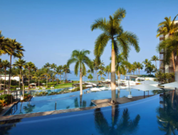 Andaz Maui Though revenues were down due to a lag in contributions from Hyatt's owned and leased hotels, the company’s net income was up 643.6 percent over the same period last year.