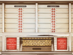 Vintage jukebox front Front of vintage jukebox